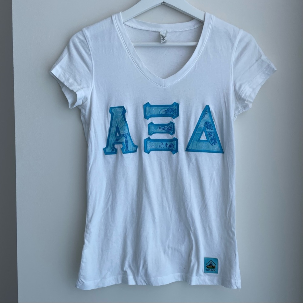 Alpha Xi Delta Stitched Letter Shirt